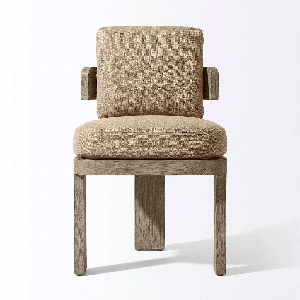 Vanta Dining Chair Teak - Front View