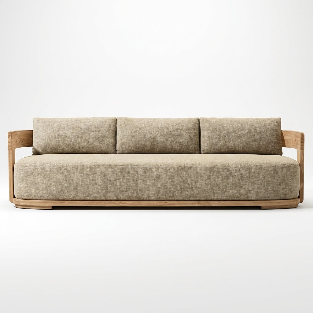 Vanta Sofa Teak - Front View