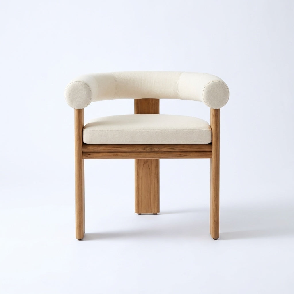 Cielo Armchair Teak - Front View