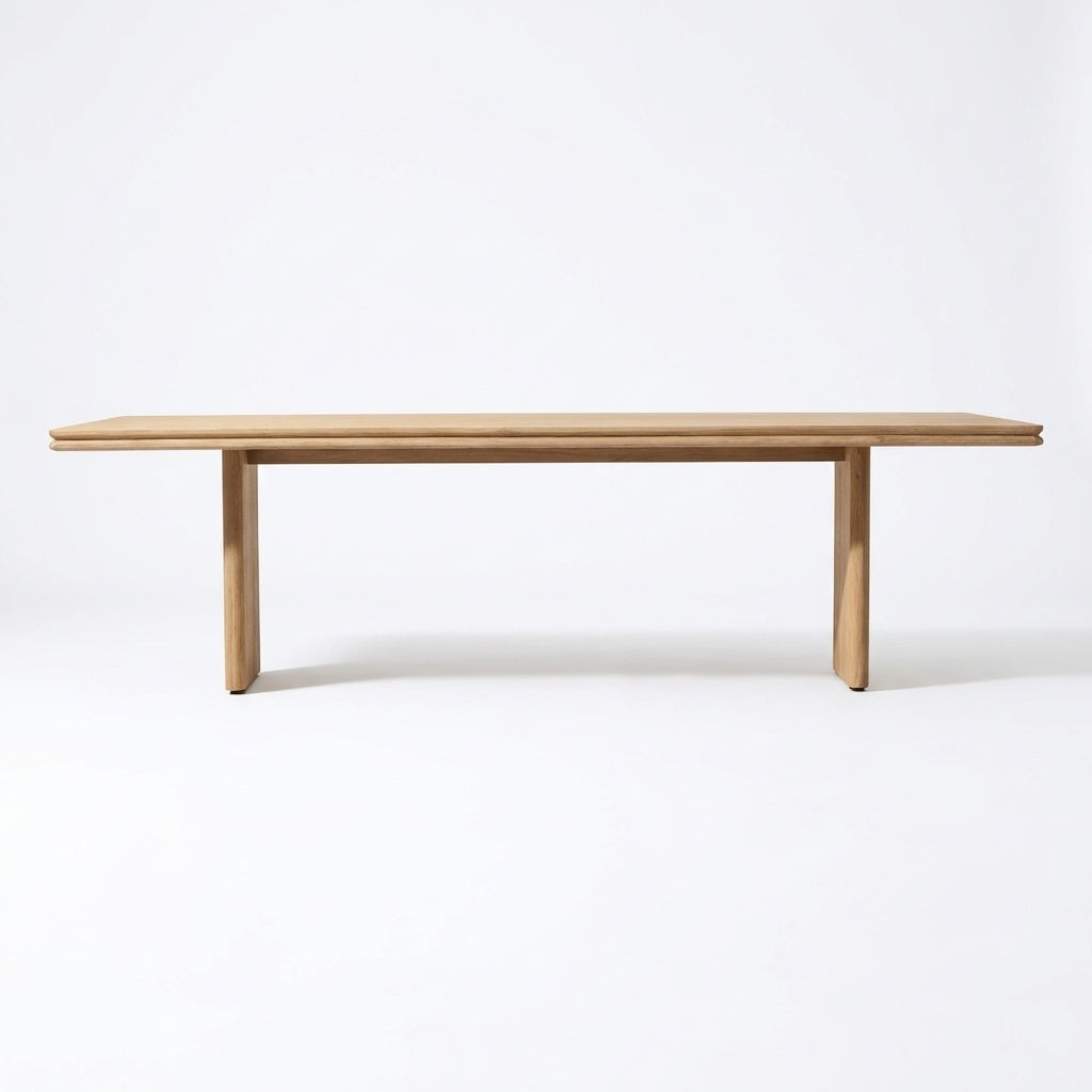 Cielo Dining Table Teak - Front View