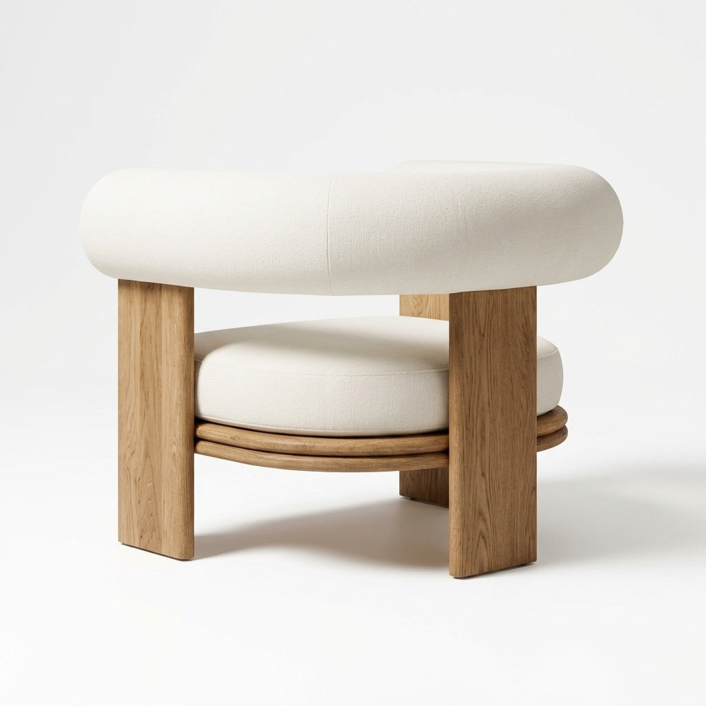 Cielo Lounge Chair Teak - Back View