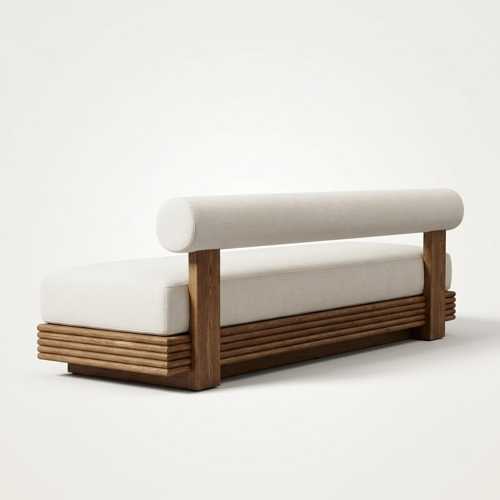 Cielo Bench Sofa Teak - Back View