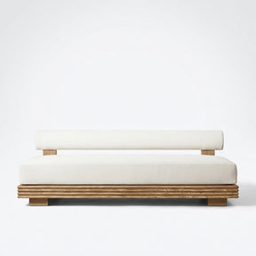 Cielo Bench Sofa Teak - Front View