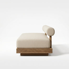 Cielo Bench Sofa Teak - Side View