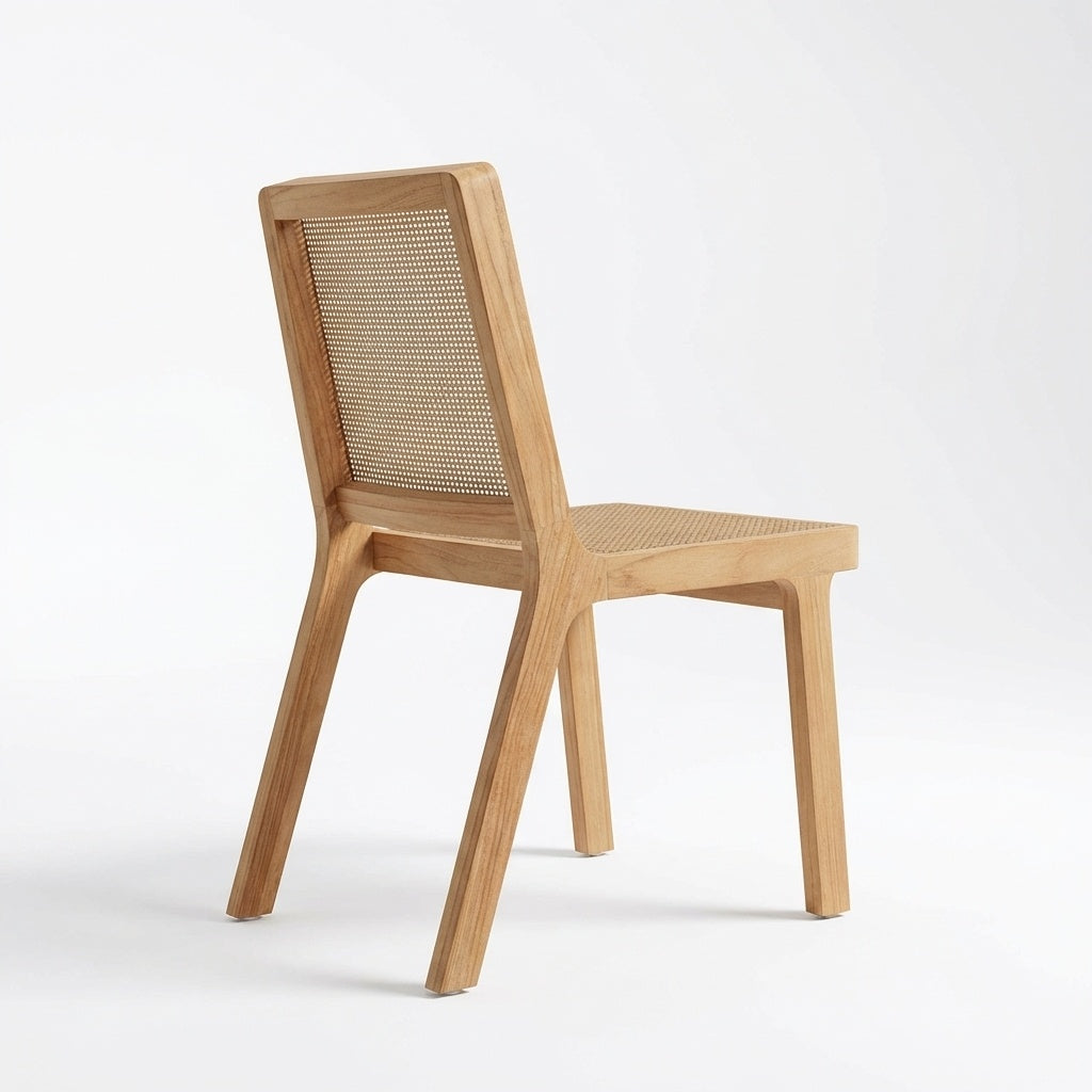 Luma Dining Chair Teak - Back View