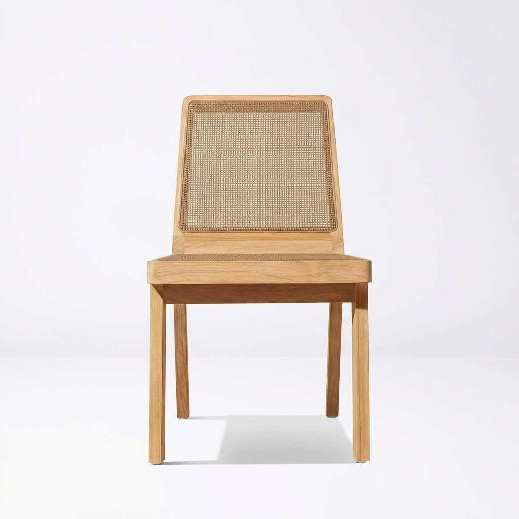 Luma Dining Chair Teak - Front View
