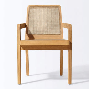 Luma Armchair Teak - Front View
