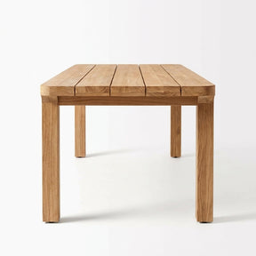 Luma Dining Table Teak - Front View