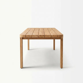 Luma Dining Table Teak - Side View