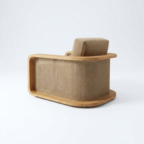 Luma Lounge Chair Teak - Back View
