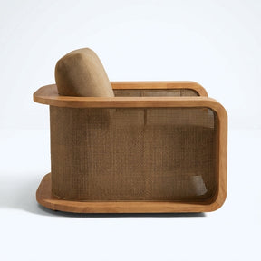 Luma Lounge Chair Teak - Side View