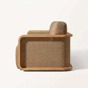 Luma Sofa Teak - Side View