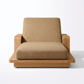 Luma Sun Lounger Teak - Front View