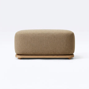 Luma Ottoman Teak - Front View