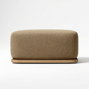 Luma Ottoman Teak - Side View
