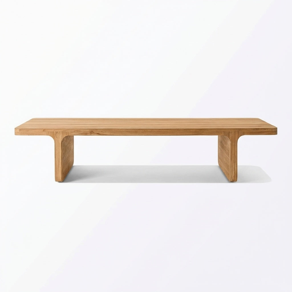 Luma Coffee Table Teak - Front View