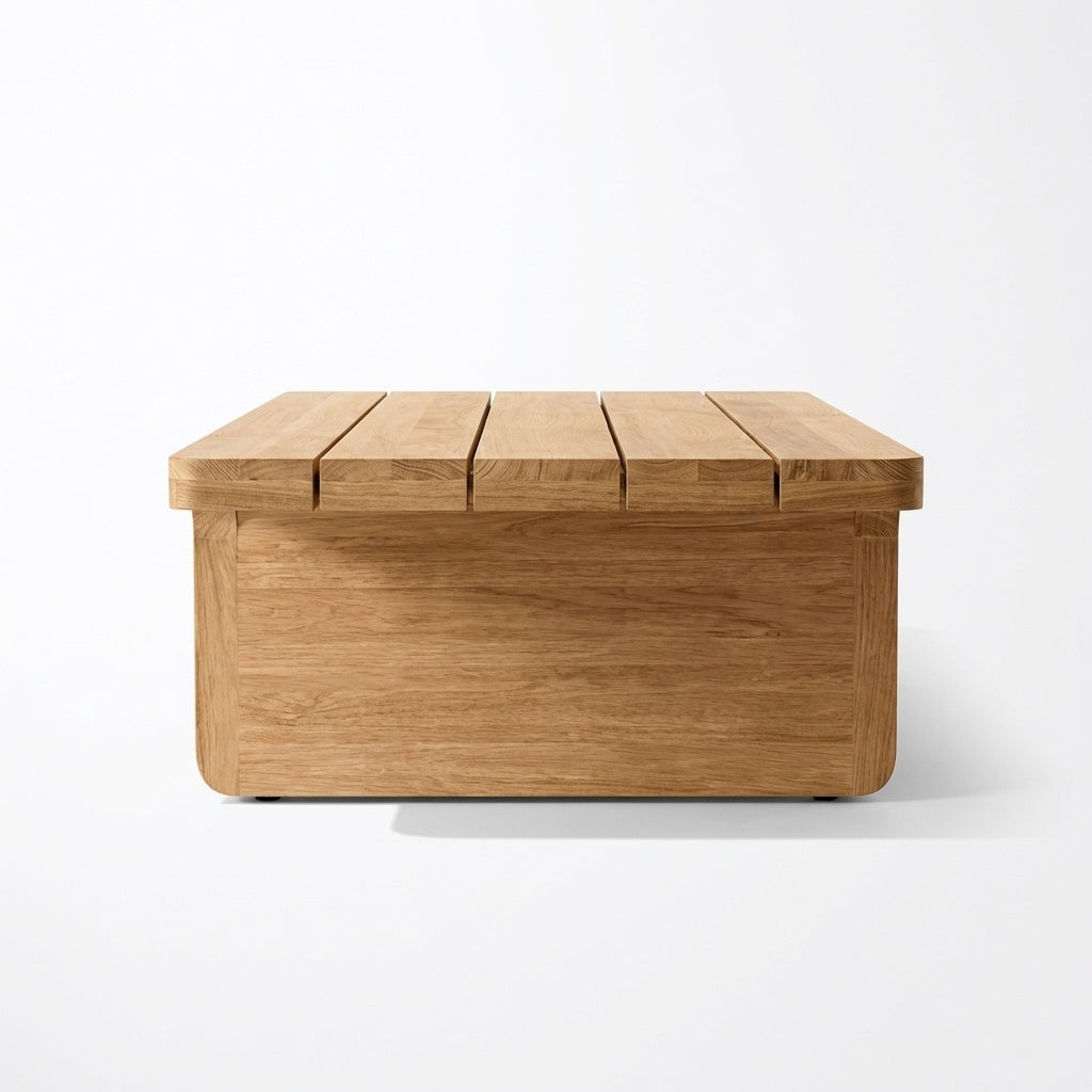 Luma Coffee Table Teak - Side View