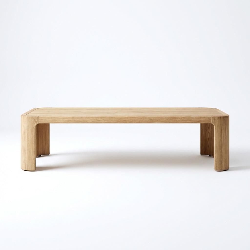 Aris Coffee Table Teak - Front View