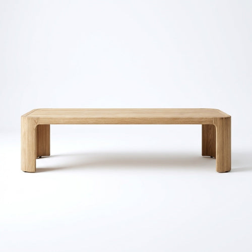 Aris Coffee Table Teak - Front View