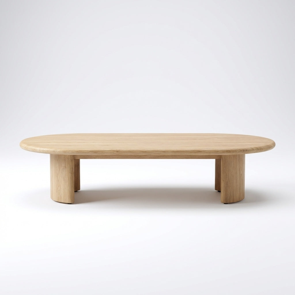 Altair Coffee Table Teak - Front View