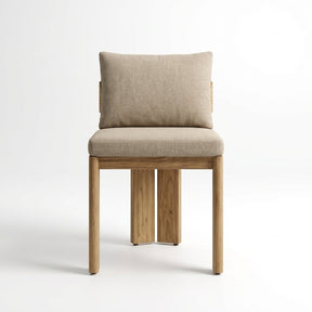 Altair Dining Chair Teak - Front View