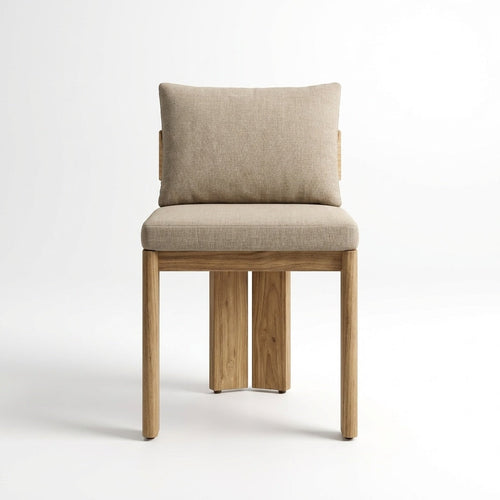 Altair Dining Chair Teak - Front View