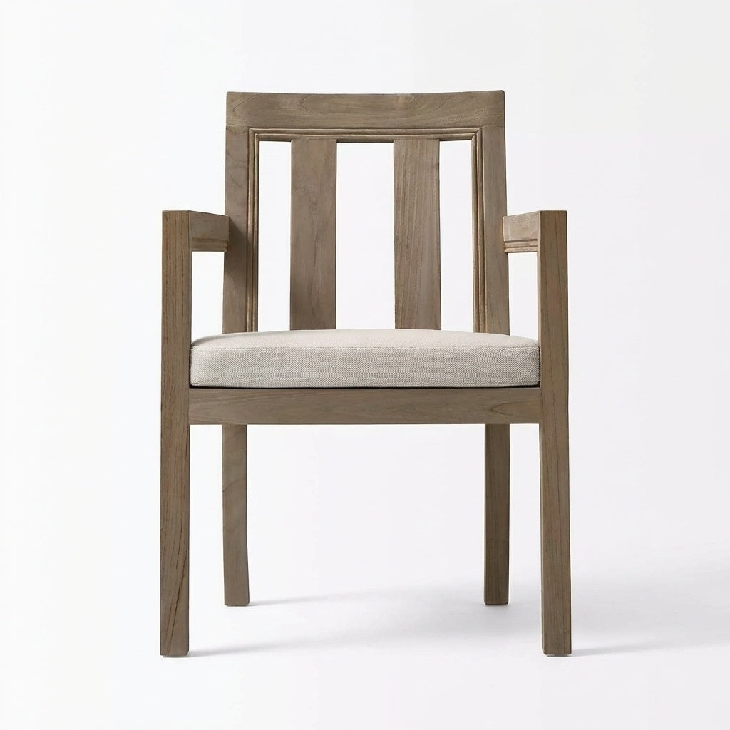 Arco Armchair Teak - Front View