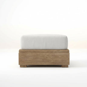 Arco Classic Ottoman Teak - Front View