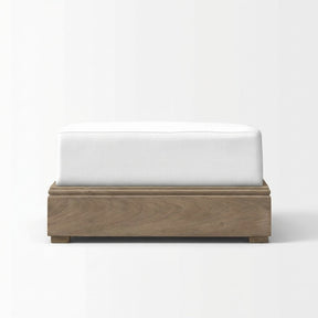 Arco Classic Ottoman Teak - Side View