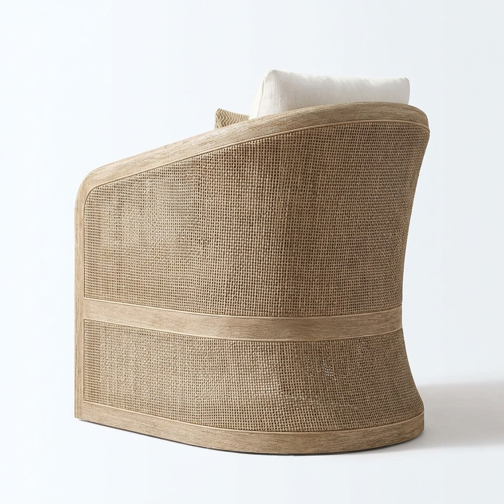 Malfy Swivel Lounge Chair - Back View