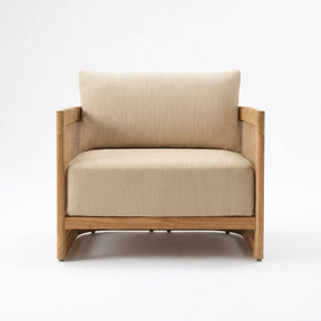 Lento Lounge Chair Teak - Front View