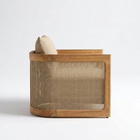 Lento Lounge Chair Teak - Side View