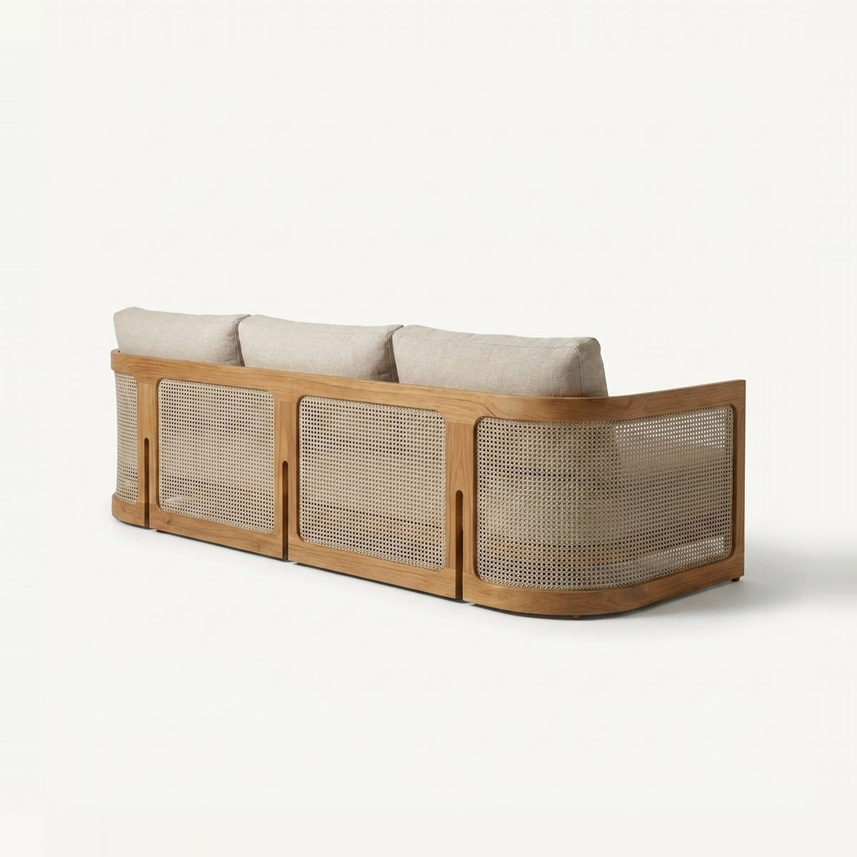 Lento Sofa Teak — back view
