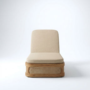 Lento Sun Lounger Teak - Front View