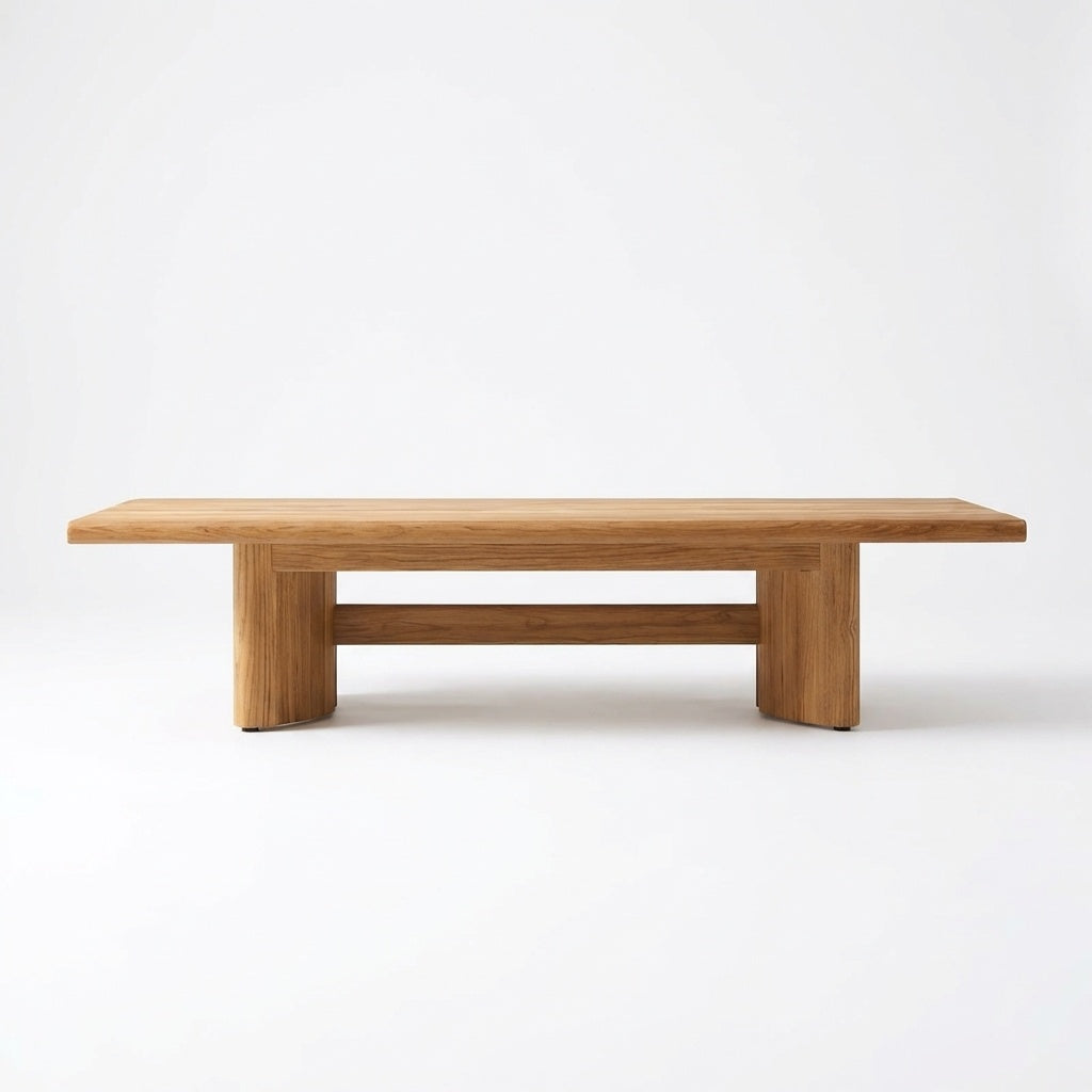Lento Coffee Table Teak - Front View