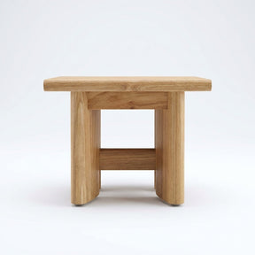 Lento Side Table Teak - Side View