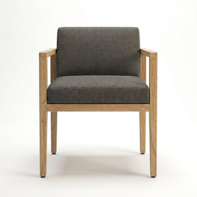 Solis Dining Armchair Teak - Front View