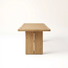Solis Dining Table Teak - Side View