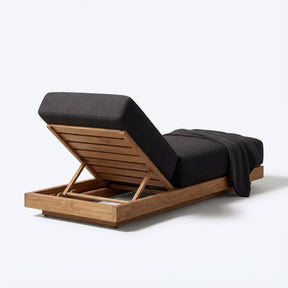 Solis Sun Lounger Teak - Back View