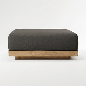Solis Ottoman Teak - Front View