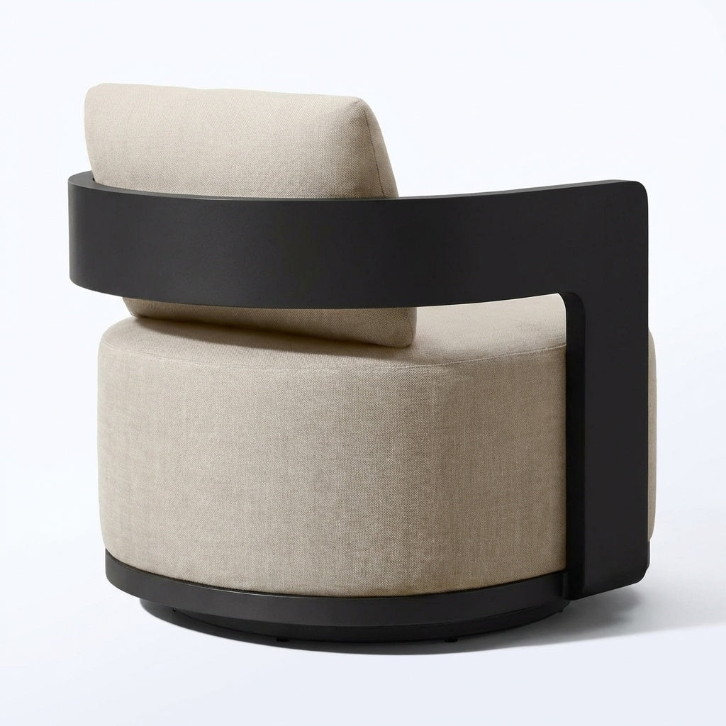 Vanta Swivel Lounge Chair - Back View