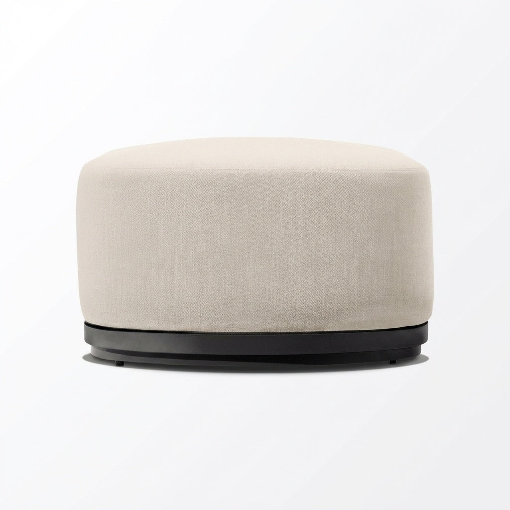 Vanta Round Ottoman - Front View