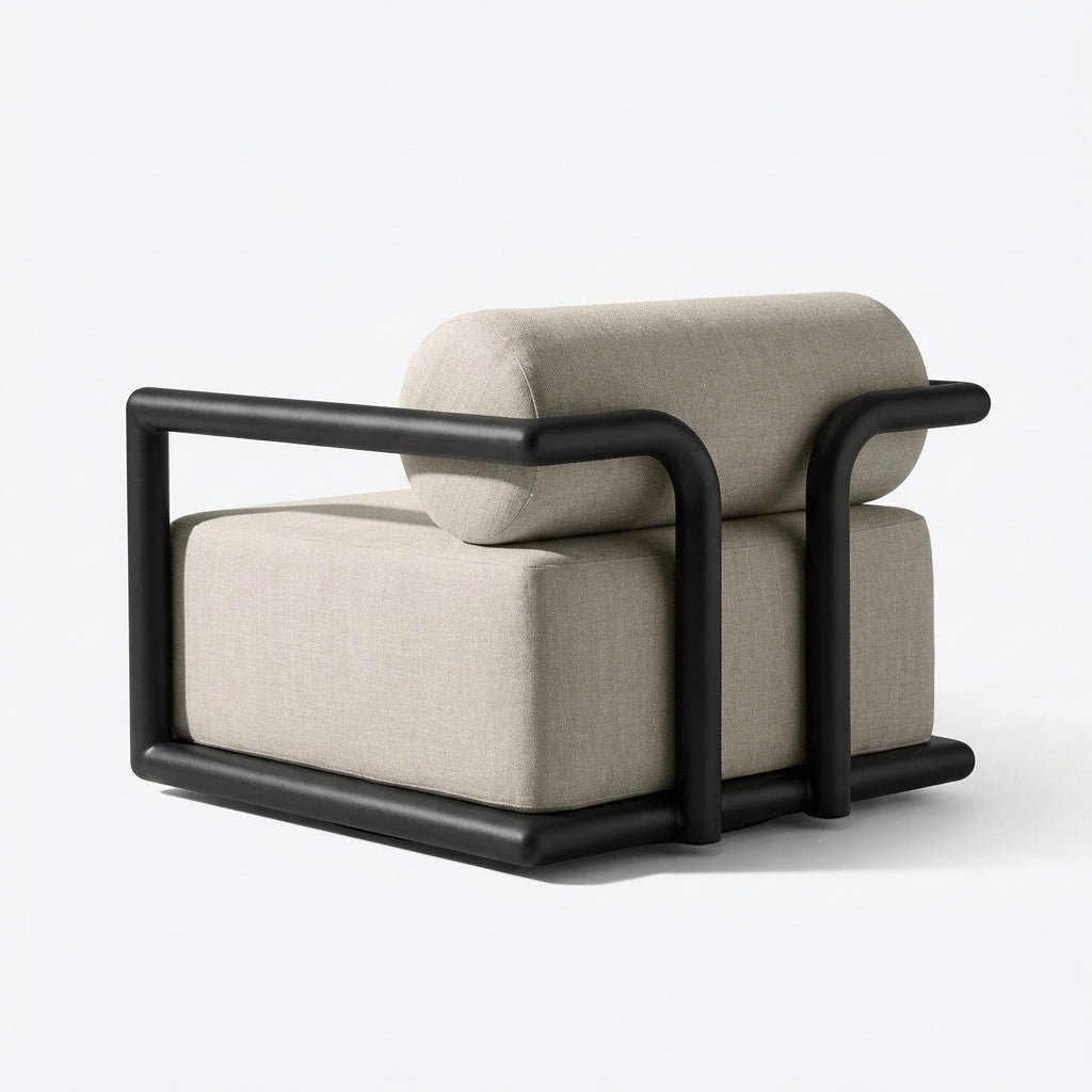 Noa Swivel Lounge Chair - Back View