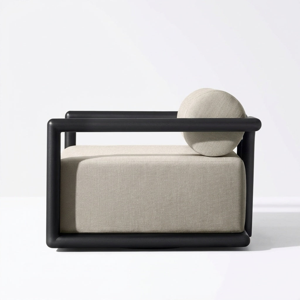 Noa Swivel Lounge Chair - Side View
