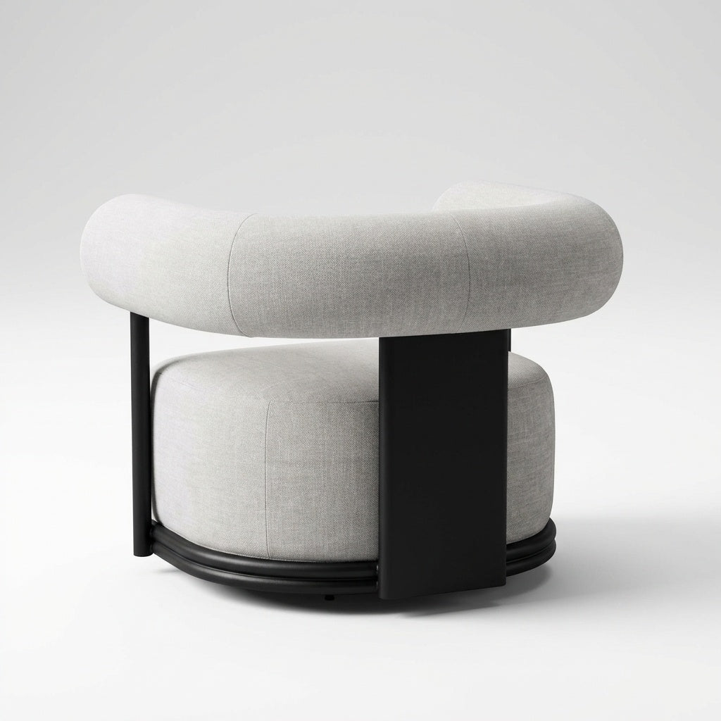 Cielo Swivel Lounge Chair - Back View
