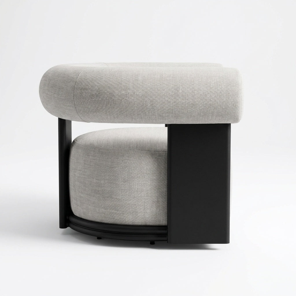 Cielo Swivel Lounge Chair - Side View