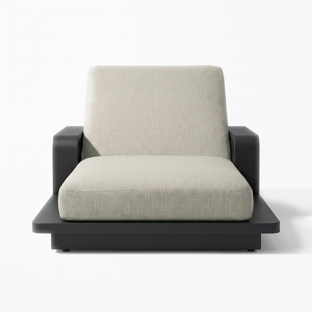 Luma Sun Lounger aluminium front