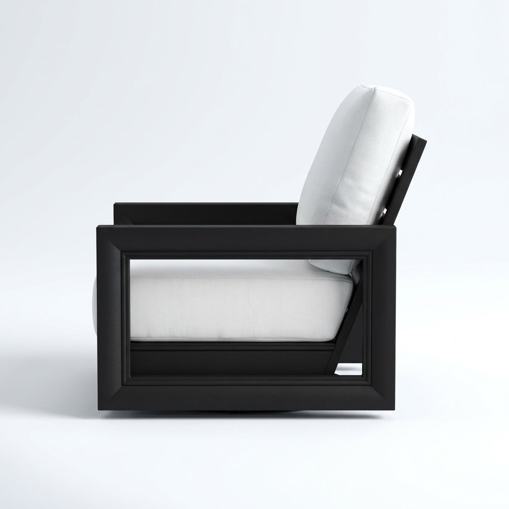 Arco Swivel Lounge Chair - side view