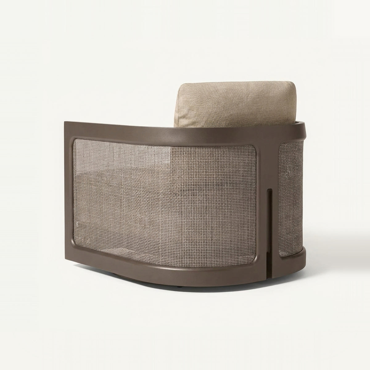 Lento Swivel Lounge Chair — back view