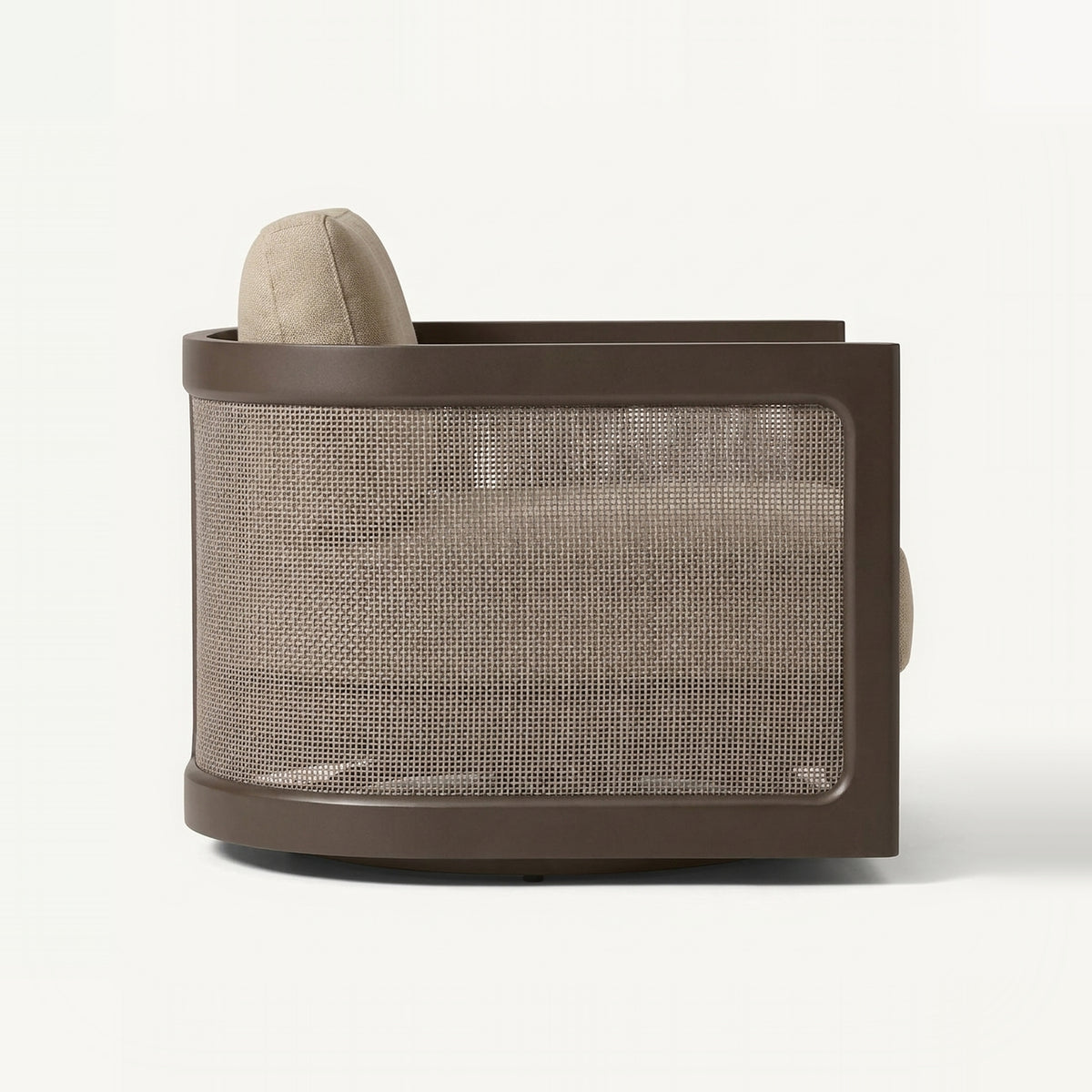 Lento Swivel Lounge Chair — side view